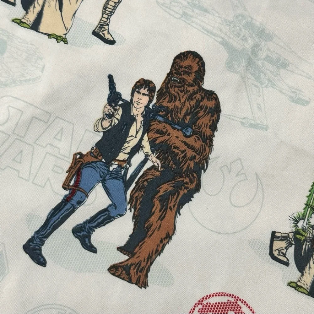 Star Wars Twin Flat Sheet Set Kohl’s Collection Darth Vader Luke R2D2 C3PO Chew